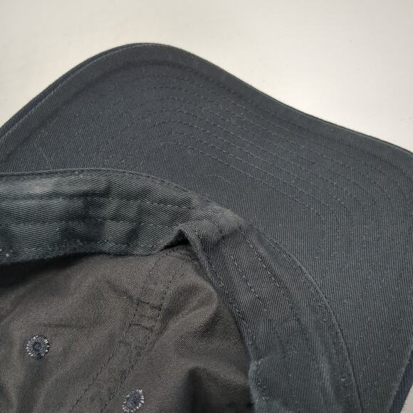 Nike Swoosh Slideback Hat Black Solid One Size Embroidered Vent Holes - Picture 10 of 10